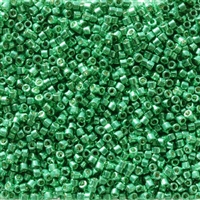 Miyuki Delica Seed Beads 5g 11/0 DB2505 Duracoat Galvanized Dark Mint Green