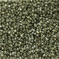 Miyuki Delica Seed Beads 5g 11/0 DB2512 Duracoat Galvanized Dark Steel Green