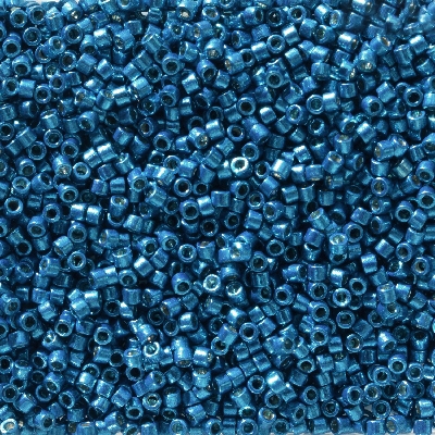 Miyuki Delica Seed Beads 5g 11/0 DB2514 Duracoat Galvanized Dark Capri Blue