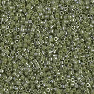 Miyuki Delica Seed Beads 5g 11/0 DB0263 OPL Aloe Green