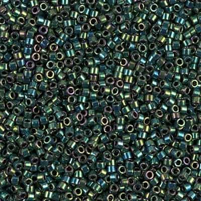 Miyuki Delica Seed Beads 5g 11/0 DB0027 MR Green/Teal