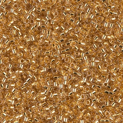 Miyuki Delica Seed Beads 1g 11/0 DB0033 ICL Crystal/24 Kt