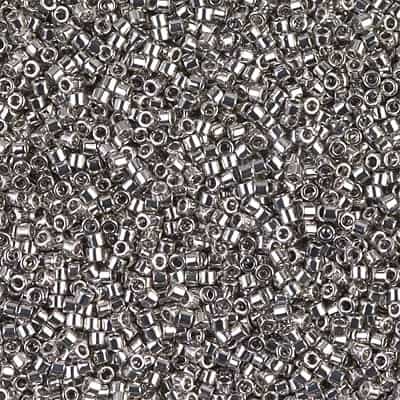 Miyuki Delica Seed Beads 1g 11/0 DB0038 M Palladium Plated