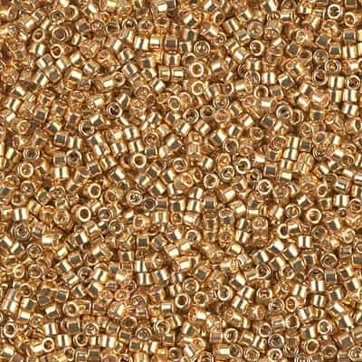 [ DS ] Miyuki Delica Seed Beads 5g 11/0 DB0410 Galvanized Bright Gold