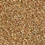 Miyuki Delica Seed Beads 5g 11/0 DB0410 Galvanized Bright Gold