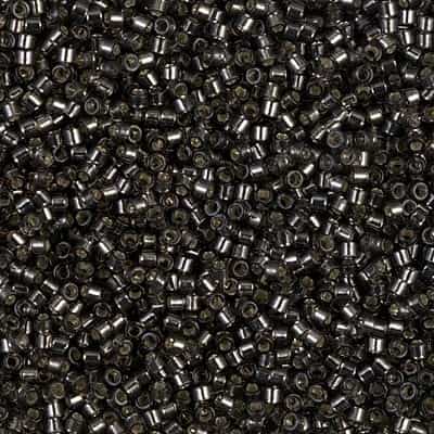 Miyuki Delica Seed Beads 5g 11/0 DB0613 TSL Charcoal Grey