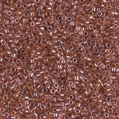 Miyuki Delica Seed Beads 5g 11/0 DB0915 ICL* Clear/Auburn