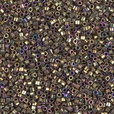 Miyuki Delica Seed Beads 5g 11/0  DBH0029 Hex MR Gold/Violet