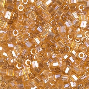 Miyuki Delica Seed Beads 8/0 DBLH0099 Hex TL Pale Amber