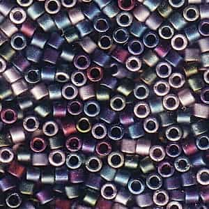 Miyuki 10/0 Delica Seed Bead Mix 7 Grams Matte Heavy Metal