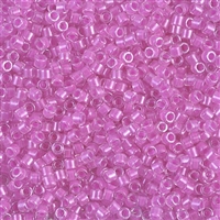 Miyuki Delica 10/0 Seed Beads 5g 10/0 DBM2037 Luminous Hot Magenta Inside Color Lined