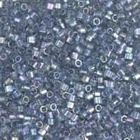 Miyuki Delica Seed Beads 5g DBMH0111 Hex TR Medium Grey-Blue