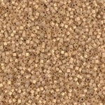 Miyuki Delica Seed Beads 15/0 1 Gram DBS0230 ICL Cream Opal/24 Karat Gold Plated