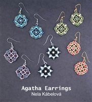 BeadSmith Digital Download Pattern - Agatha Earrings