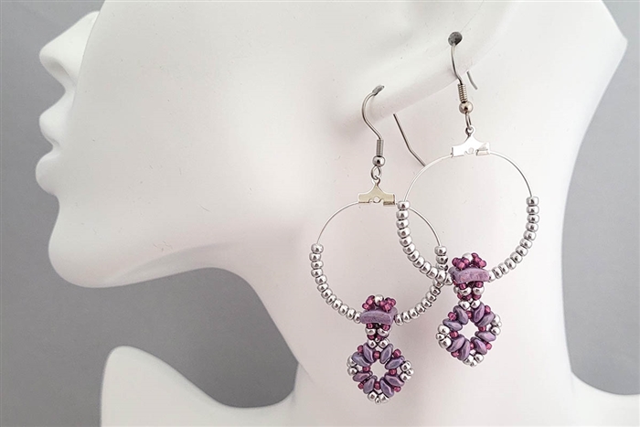 BeadSmith Digital Download Pattern - Fixer Dangle Earrings