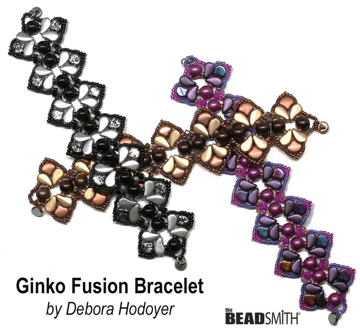 BeadSmith Digital Download Patterns - Ginko Fusion Bracelet