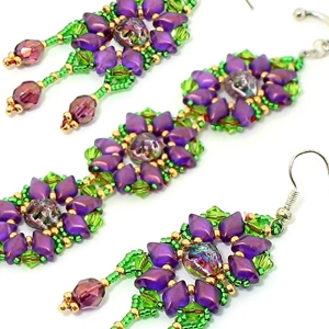 BeadSmith Digital Download Pattern - Halo Bracelet & Earrings