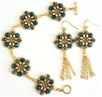 BeadSmith Digital Download Pattern - Mentagio Bracelet & Earrings