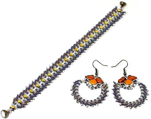 BeadSmith Digital Download Pattern - Neva Bracelet & Earrings