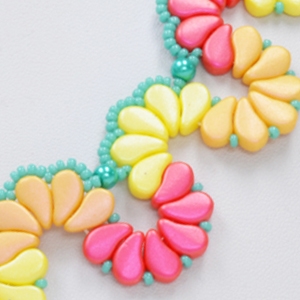 BeadSmith Digital Download Patterns - Paisley Petals Tutti Frutti Necklace
