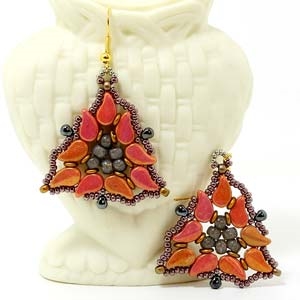 BeadSmith Digital Download Patterns - Paisley Isle Earrings