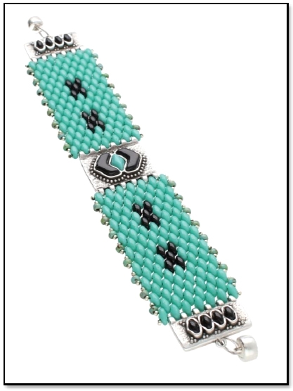 BeadSmith Digital Download Patterns - Pitrofos Crossings Bracelet