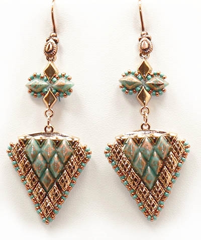 BeadSmith Digital Download Patterns - Vani Splash Earrings