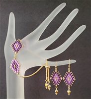 BeadSmith Digital Download Pattern - Varidi Diamonds Bracelet & Earrings