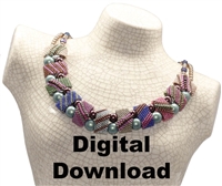 Red Panda Beads Originals Patterns - Caterpillar CarrierDuo Necklace