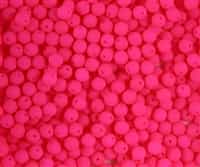 Neon Druk Beads 4mm: NT-BNPK - Neon Pink - 25 Beads