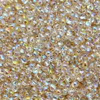 Miyuki Drop/Frings Seed Beads 3.4mm DP-55021 - Crystal Lemon Rainbow - 10 Grams