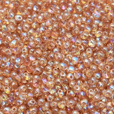 Miyuki Drop/Frings Seed Beads 3.4mm DP-55022 - Crystal Orange Rainbow - 10 Grams