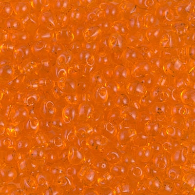 Miyuki Drop/Fringe Seed Beads 3.4mm DP138 T Orange