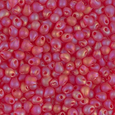 Miyuki Drop/Fringe Seed Beads 3.4mm DP140FR TR MA Red