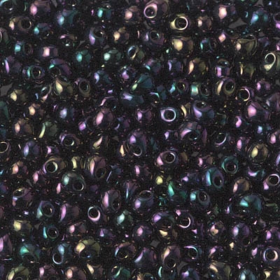 Miyuki Drop/Fringe Seed Beads 3.4mm DP454 MR Violet/Green/Bro