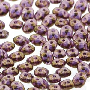 DU0500030-14496 - SuperDuo 2.5X5mm Crystal Violet Luster - 8 Grams