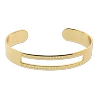 EC003GP - Gold Plated Centerline Cuff - 5.5 inch Diameter