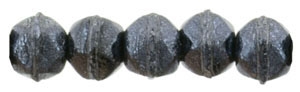 Czech English Cut Round 3mm : Hematite - 25 pieces