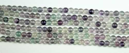 4mm Round Fluorite - 8 in strand