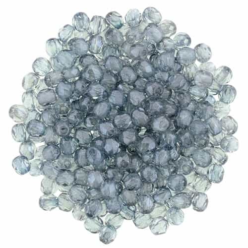 FP2-14464 - Firepolish 2mm : Luster - Transparent Blue - 25 pieces