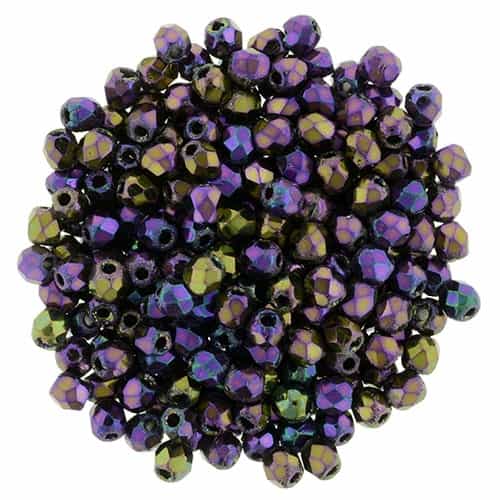 FP2-21495 - Firepolish 2mm : Iris - Purple - 25 pieces