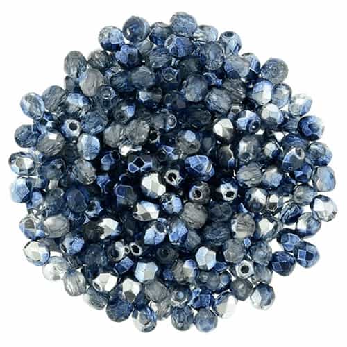 FP2-K5308 - Firepolish 2mm : Mirror - Denim - 25 pieces