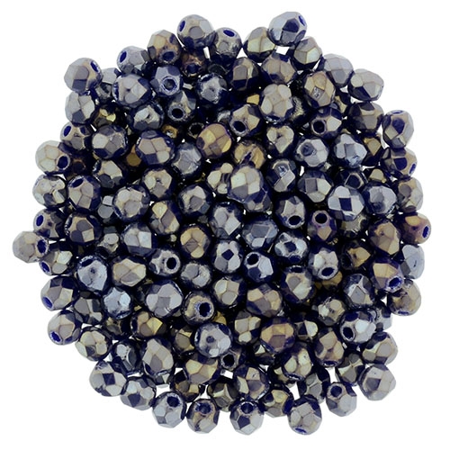 FP2-LR33070 - Firepolish 2mm : Luster Iris - Navy Blue - 25 pieces