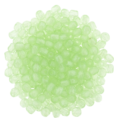 FP2-S9C5050 - Firepolish 2mm : Flash Pearl - Peridot - 25 pieces