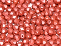 Firepolish 3mm : FP3-29408 - Alabaster Metallic Red - 25 Count