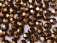 [ NEW ] Firepolish 3mm : FP3-34419 - Jet Heavy Metal Light Bronze - 25 Count