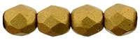 Firepolish 4mm: FP4-K0173 - Matte Metallic Goldenrod - 25 pieces