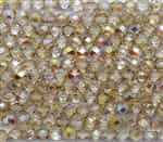 Firepolish 6mm: FP6-00030-98531 - Crystal Yellow Rainbow - 25 Bead Strand