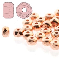 FPMS2300030-CP - 2x3mm Faceted Micro Spacers - Copper Plate - 25 Pieces