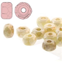 FPMS2302010-65401 - 2x3mm Faceted Micro Spacers - Honey Drizzle - 25 Pieces